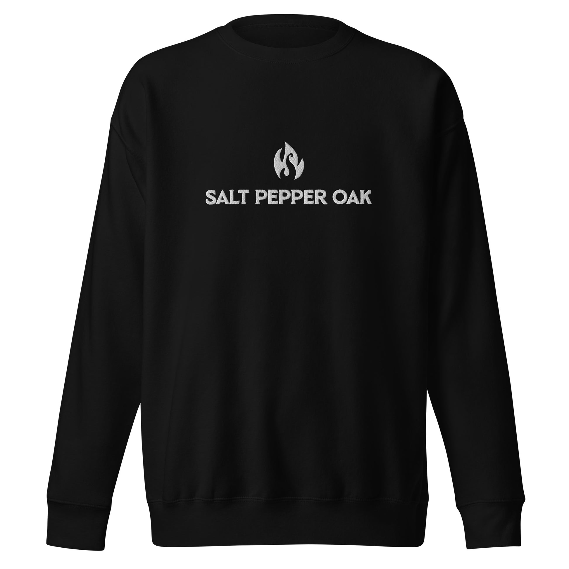 Embroidered Flame Logo Crewneck S-2XL