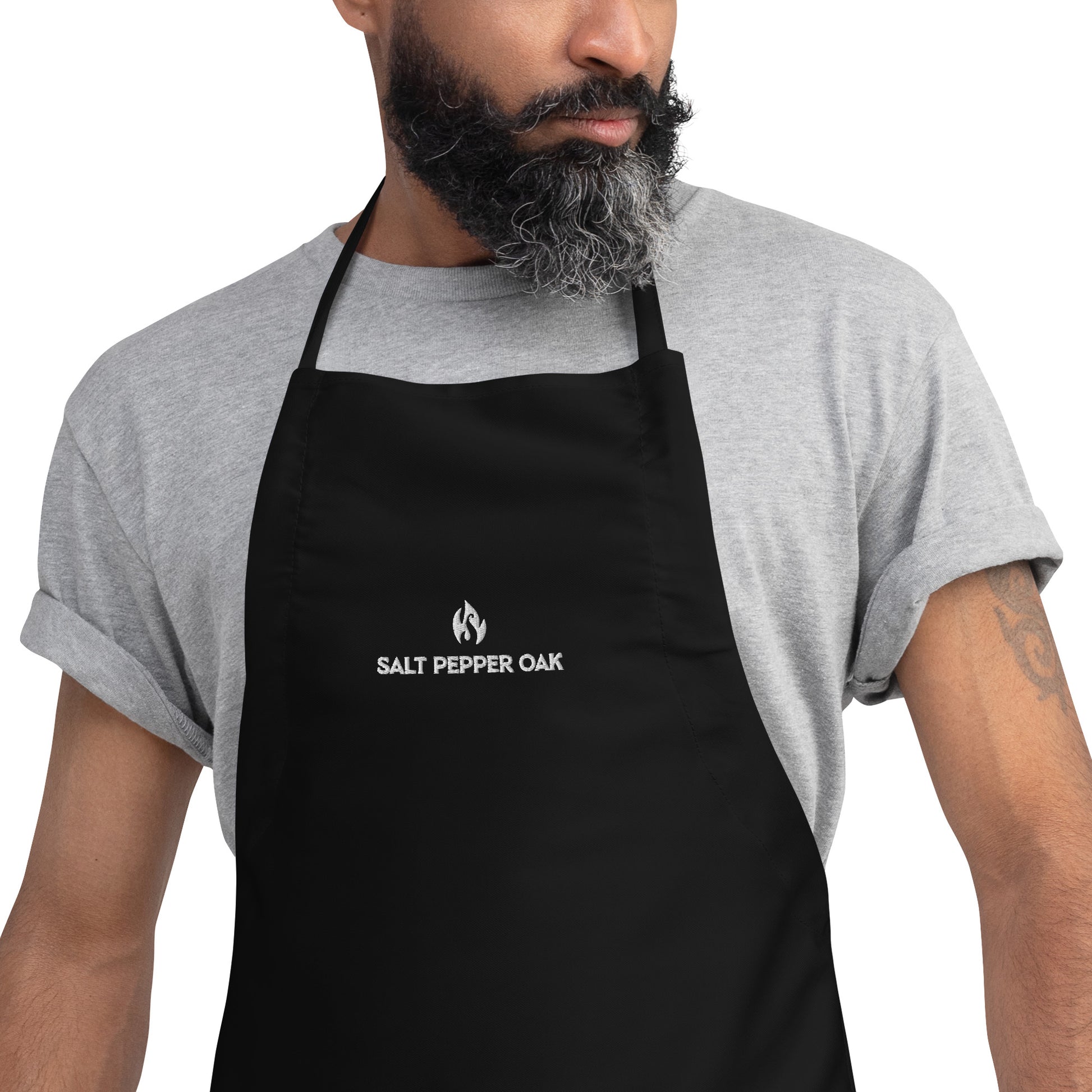 Flame Logo Embroidered Apron