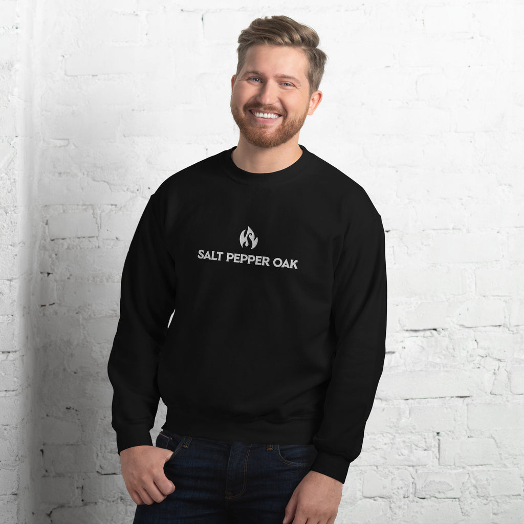 Embroidered Flame Logo Crewneck 3XL - 5XL