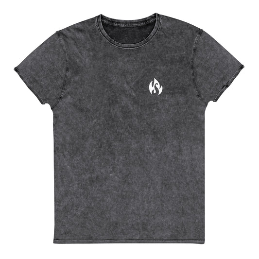 Flame Logo Denim Tshirt